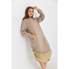 Ftz Women Kadın İki İp Elbise Beige 30254