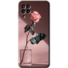 Gramaphone Galaxy M32 Kılıf Hd Desen Baskılı Arka Kapak - Retro Gül