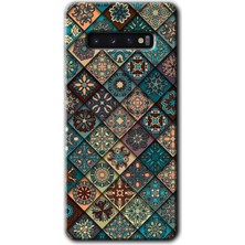 Gramaphone Galaxy S10 Kılıf Hd Desen Baskılı Arka Kapak - Mat Mandala