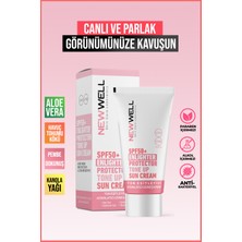 New Well yüksek Koruma Etkili SPF50+ Pembe Yüz Güneş Kremi 50 ml