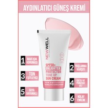 New Well yüksek Koruma Etkili SPF50+ Pembe Yüz Güneş Kremi 50 ml