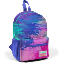 Coral High Minik Yuva Sırt Çantası Renkli Airbrush Desenli Iki Bölmeli 23538