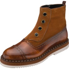 Iriadam NVN490 Taba Açma Deri Eva Taban Büyük Numara Bot Rahat Geniş Kalıp