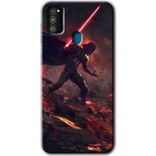 Gramaphone Galaxy M21 Kılıf Hd Desen Baskılı Arka Kapak - Darh Vader Wars