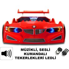 İnegöl'den Eve Gt1 - Yataklı & Nevresimli - Bmw - Arabalı Yatak, Kırmızı