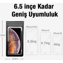 Coofbe Su Geçirmez Tpu Şeffaf Aynaya Takılan Motosiklet Telefon Tutucu Bisiklet Telefon Tutucu