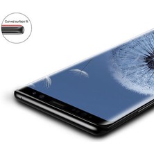 Wowacs Samsung Galaxy S9 Plus ile Uyumlu Şeffaf Esnek Kavisli Ekranı Tam Kaplayan Pet Ekran Koruyucu