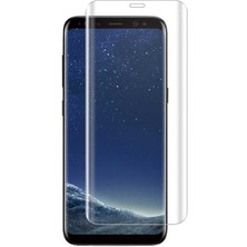 Wowacs Samsung Galaxy S8 Plus ile Uyumlu Şeffaf Esnek Kavisli Ekranı Tam Kaplayan Pet Ekran Koruyucu