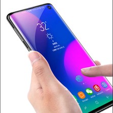 Wowacs Samsung Galaxy S10 ile Uyumlu Şeffaf Esnek Kavisli Ekranı Tam Kaplayan Pet Ekran Koruyucu