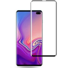 Wowacs Samsung Galaxy S10 Plus ile Uyumlu Şeffaf Esnek Kavisli Ekranı Tam Kaplayan Pet Ekran Koruyucu