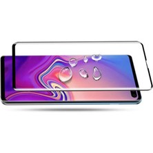 Wowacs Samsung Galaxy S10 Plus ile Uyumlu Şeffaf Esnek Kavisli Ekranı Tam Kaplayan Pet Ekran Koruyucu