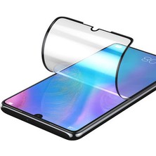 Wowacs Huawei P30 ile Uyumlu Şeffaf Esnek Kavisli Ekranı Tam Kaplayan Pet Ekran Koruyucu