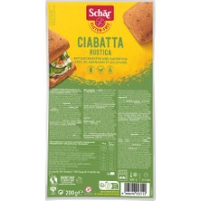 Schar Ciabattine Rustiche Glutensiz Esmer Ekmek 200 gr (6 Adet)