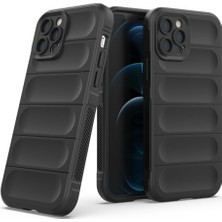 FitCase iPhone 12 Pro Kılıf Optimum Lens Çerçeveli Silikon Kapak