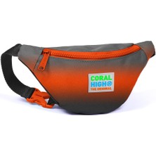 Coral High Kids Gri Turuncu Renk Geçişli Bel Çantası 12620