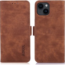 Xstep Case iPhone 14 Artı Pu Deri Stand Telefon Retro Doku Cüzdan Telefon Kılıfı (Yurt Dışından)