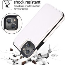 Xstep Case iPhone 14 Için Pu Deri Kaplamalı Tpu Çılgın At Doku Kartı Tutucu Telefon Kılıfı (Yurt Dışından)