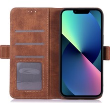 Xstep Case iPhone 13 Mini Stand Cüzdan Retro Pu Deri Koruyucu Telefon Telefon Kılıfı (Yurt Dışından)