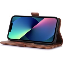 Xstep Case iPhone 13 Mini Stand Cüzdan Retro Pu Deri Koruyucu Telefon Telefon Kılıfı (Yurt Dışından)