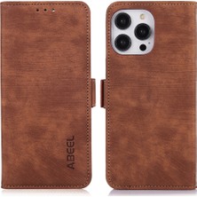 Xstep Case iPhone 14 Pro, Pu Derisi Stand Cüzdan Koruyucu Için Retro Doku Telefon Kılıfı (Yurt Dışından)