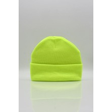 Külah Unisex Neon Sarı Triko Bere