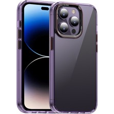 Case Street Apple iPhone 14 Pro Max Kılıf Sert Pc Darbeye Dayanıklı Mg Serisi Kristal Kapak Siyah