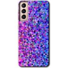 Gramaphone Galaxy S21 Kılıf Hd Desen Baskılı Arka Kapak - Pixel Mozaik