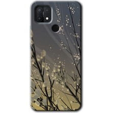 Oppo A15S Kılıf Hd Desen Baskılı Arka Kapak - Branches Flowers