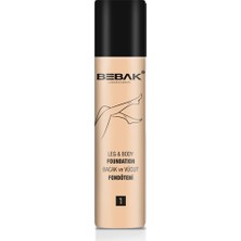 Bebak Bacak Fondöteni Light Tone (Açık Ton) 1 Numara 75 ml 2 Adet