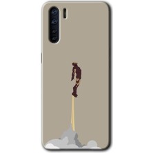 Gramaphone Oppo A91 Kılıf Hd Desen Baskılı Arka Kapak - Ironman-Airport