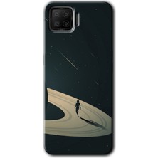 Gramaphone Oppo A73 Kılıf Hd Desen Baskılı Arka Kapak + Kırılmaz Cam - Space Planet