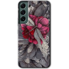 Gramaphone Galaxy S22 Plus Kılıf Hd Desen Baskılı Arka Kapak + Kırılmaz Cam - Kelebek Ömrü