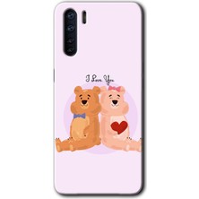 Gramaphone Oppo A91 Kılıf Hd Desen Baskılı Arka Kapak - Sevgili Ayıcık