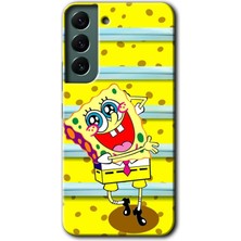 Gramaphone Galaxy S22 Plus Kılıf Hd Desen Baskılı Arka Kapak - Aşık Sünger Bob