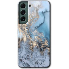 Galaxy S22 Kılıf Hd Desen Baskılı Arka Kapak - Eski Mermer
