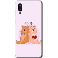 Gramaphone Galaxy A02 Kılıf Hd Desen Baskılı Arka Kapak + Esnek Nano Cam - Sevgili Ayıcık