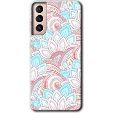 Gramaphone Galaxy S21 Kılıf Hd Desen Baskılı Arka Kapak + Kırılmaz Cam - Çin Mandala 1