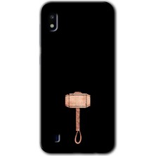 Gramaphone Galaxy A10 Kılıf Hd Desen Baskılı Arka Kapak + Kırılmaz Cam - Thor Çekiç