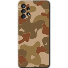 Gramaphone Galaxy A33 Kılıf Hd Desen Baskılı Arka Kapak + Esnek Nano Cam - Kamuflaj 10