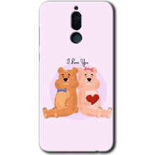 Gramaphone Huawei Mate 10 Lite Kılıf Hd Desen Baskılı Arka Kapak + Esnek Nano Cam - Sevgili Ayıcık