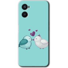 Gramaphone Oppo Reno 3 Kılıf Hd Desen Baskılı Arka Kapak + Kırılmaz Cam - Mutlu Kuşlar