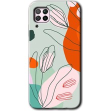 Gramaphone Huawei P40 Lite Kılıf Hd Desen Baskılı Arka Kapak - Vektör Çiçekler