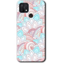 Gramaphone Oppo A15S Kılıf Hd Desen Baskılı Arka Kapak + Kırılmaz Cam - Çin Mandala 1