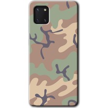 Gramaphone Galaxy A81 Kılıf Hd Desen Baskılı Arka Kapak + Kırılmaz Cam - Kamuflaj 29