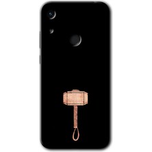 Gramaphone Honor 8A Kılıf Hd Desen Baskılı Arka Kapak + Esnek Nano Cam - Thor Çekiç
