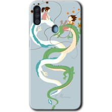 Gramaphone Galaxy A11 Kılıf Hd Desen Baskılı Arka Kapak + Esnek Nano Cam - Snake Friendship