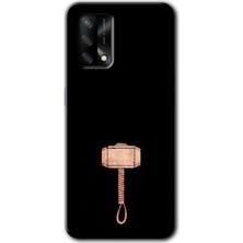 Gramaphone Oppo A54 Kılıf Hd Desen Baskılı Arka Kapak + Kırılmaz Cam - Thor Çekiç