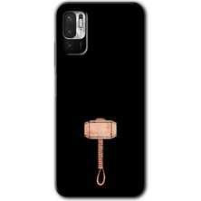 Poco M3 Pro Kılıf Hd Desen Baskılı Arka Kapak + Esnek Nano Cam - Thor Çekiç