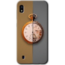 Gramaphone Galaxy A10 Kılıf Hd Desen Baskılı Arka Kapak + Esnek Nano Cam - Clocks Artwork