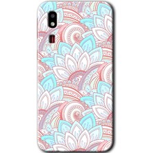Gramaphone Galaxy A2 Core Kılıf Hd Desen Baskılı Arka Kapak + Kırılmaz Cam - Çin Mandala 1